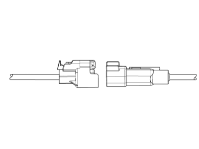 Chevy 19330904 CONNECTOR KIT,ENGINE WIRING HARNESS(HEATED OXYGEN SENSOR - BANK 1 SENSOR 2)(BLACK)(4-WAY FEMALE)(W/LEADS)(SIDE ELECTRIC CODE:  B52D)