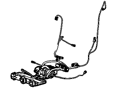 Cadillac 20844832 HARNESS,DRIVER SEAT CONTROL MODULE WIRING(USED ON SEATS W/O LAP PRETENSIONER. 1ST DESIGN SEE 25994371.)