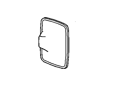 GMC 12472879 MIRROR,OUTSIDE REAR VIEW(UPPER)(FLAT)