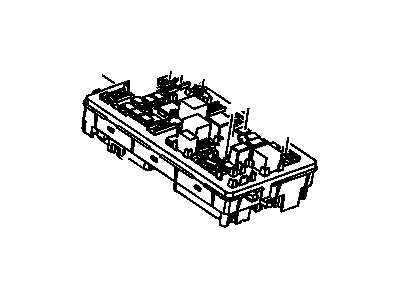 Chevy 23424338 BLOCK,FRONT COMPARTMENT FUSE(INCLUDES 1-5,12,14-17)