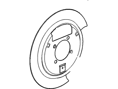 GMC 88935977 SHIELD,REAR BRAKE(PART OF 1)