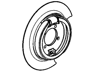 Chevy 15773308 BRAKE,PARKING(SEE GROUP 04.000 "PARKING BRAKE ASM" FOR DETAILED ILLUSTRATED VIEW)(INCLUDES BRAKE KIT, LINING KIT, PLATE & SHIELD)