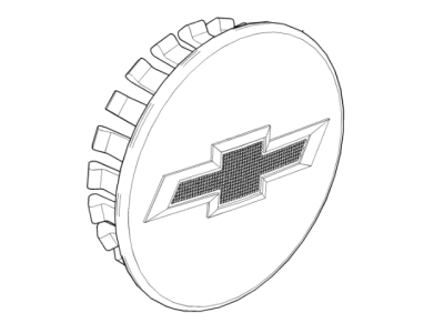 GMC 19301595 CAP PKG,WHEEL TRIM(INSTALL 0.10)(SINGLE 0.0349 KG)(MERCHANDISING PKG OF 20941994 QTY 4)(BRUSHED ALUMINUM)(CODED AANR)