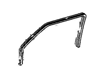 Chevy 15001925 RUN, SIDE DOOR WINDOW-LH (1988 2ND DESIGN)(1989-91)(*02)