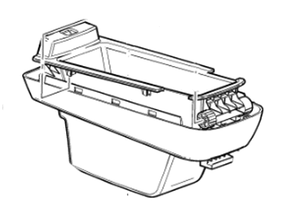 Chevy 23119021 CONSOLE,REAR FLOOR(INCLUDES 1-6,19,20,22,23)(URBAN)