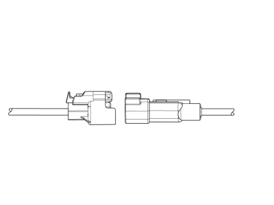 Cadillac 84719651 CONNECTOR KIT,ENGINE WIRING HARNESS(TURBOCHARGER WASTEGATE DIODE)(BLACK)(1.5MM2)(3-WAY FEMALE)(W/LEADS)(SIDE ELECTRIC CODE: R33)