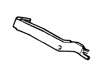 Chevy 15640725 BRACKET,RADIO(SLOTTED W/6" 90 DEGREE BEND HOLE)