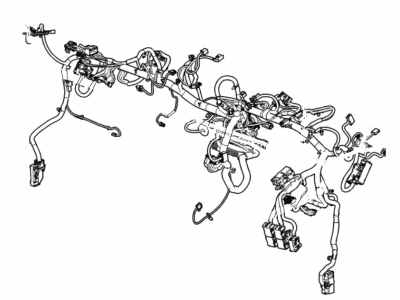 Cadillac 84225675 HARNESS,INSTRUMENT PANEL WIRING(FOR VEHS BUILT W/ TERMINATOR RESISTOR 19153731 RH SIDE OF HARNESS TAPED TO MAIN BUNDLE PAST CHANNEL)(FOR 1ST DESIGN SEE 84158762)