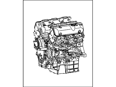 Buick 19256060 ENGINE,GASOLINE (SERVICE)(REMANUFACTURED-NOT FOR SALE WHERE IMPORTS ARE RESTRICTED)(MAY HAVE TO SWAP FRONT ENGINE COVER AND WATER X/OVER PIPE)