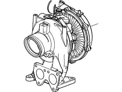 GMC 12640123 TURBOCHARGER,COMPRESSOR AIR INTAKE(INCLUDES 1,6,7)