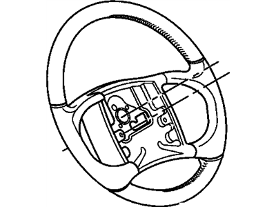 Buick 17996397 WHEEL,STEERING(INCLUDE 6,8)(CAMEL)(*01)