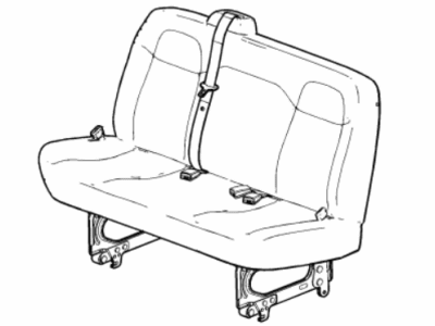 GMC 19369262 BELT KIT,REAR SEAT(INCLUDES 2,14,16,17)(PEWTER)(COMPLETE ROW; 3 RETRACTOR & 3 BUCKLE & INSTRUCTION SHEET)