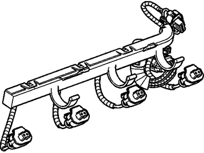 Pontiac 12589446 HARNESS,FUEL INJECTOR WIRING