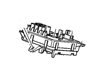 Chevy 23106750 BLOCK,INSTRUMENT PANEL WIRING HARNESS JUNCTION(INCLUDES 2,5-8)