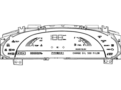 Pontiac 16151234 LAMP,DRIVER INFORMATION CENTER