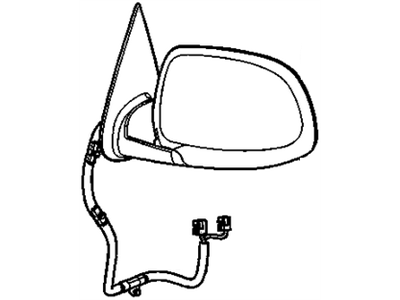 GM 15124829 Mirror Assembly, Outside Rear View (Arabic)