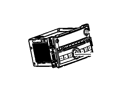 GM 25848861 Radio Assembly, Amplitude Modulation/Frequency Modulation Stereo & Clock & Audio Disc