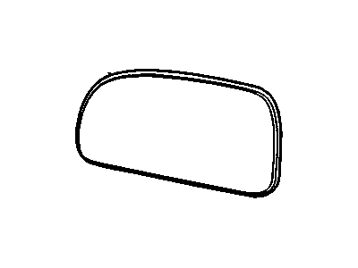 Chevy 88980572 MIRROR,OUTSIDE REAR VIEW (REFLECTOR GLASS ONLY)(PART OF 1)(W/O HEATED MIRROR SYM ON GLASS)