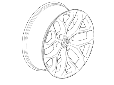 Chevy 84799392 WHEEL (KIT),ALUMINUM(INSTALL 0.40)(19.2 KG)(SPARE TIRE MUST BLACK ENAMEL FACTORY INSTALLED OR PURCHASED)(5.803)