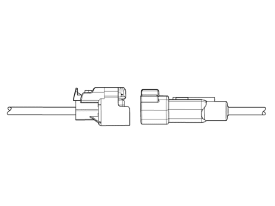 Chevy 19366843 CONNECTOR KIT,ENGINE WIRING HARNESS(A/C COMPRESSOR SOLENOID VALVE)(BLACK)(1.5MM)(2-WAY FEMALE)(W/LEADS)(SIDE ELECTRIC CODE:  Q46)