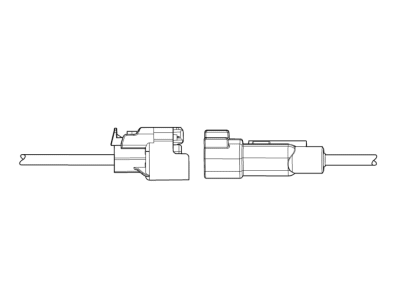 Chevy 19369184 CONNECTOR KIT,WIRING HARNESS(ENGINE HARNESS TO HEATED OXYGEN SENSOR JUMPER HARNESS)(BLACK)(8-WAY FEMALE)(W/LEADS)(SIDE ELECTRIC CODE: X128)