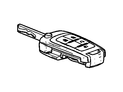 GMC 22797725 KEY,DOOR LOCK & IGNITION LOCK FOLDING (W/ REMOTE CONTROL DOOR LOCK TRANSMITTER)(CODED)