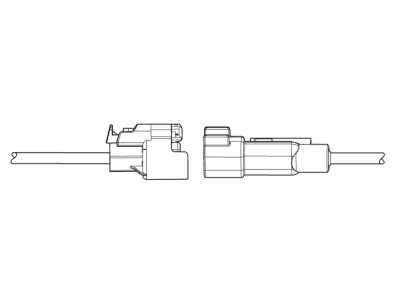 Cadillac 13576533 CONNECTOR KIT,WIRING HARNESS(KEYLESS ENTRY ANTENNA - REAR FASCIA)(BLACK)(2-WAY FEMALE)(W/LEADS)(SIDE ELECTRIC CODE: T10G)