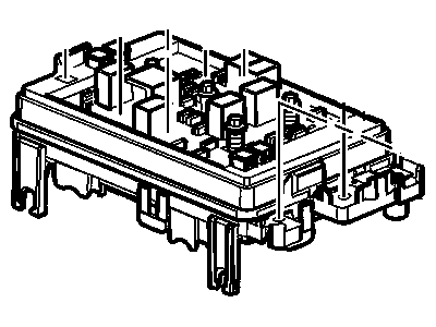 GMC 15196421 BLOCK,ACCESSORY WIRING JUNCTION(SEE GROUP 02.000 "RELAYS & MODULES" FOR DETAILED ILLUSTRATED VIEW)(UNDERHOOD BUSSED ELECTRICAL CENTER)