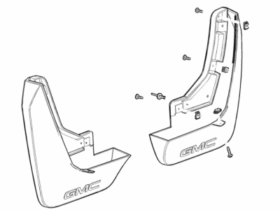 Chevy 84938122 GUARD PKG,REAR MUD FLAP(INCLUDES 2-7)(INSTALL 0.50)(0.45 KG)