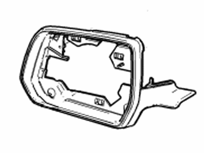 GMC 84355089 BEZEL,OUTSIDE REAR VIEW MIRROR HOUSING(PART OF 1)(BLACK)(HIGH GLOSS BLACK & BUILT PRIOR TO 28OCT2020)(FOR 2ND DESIGN SEE 84443080)