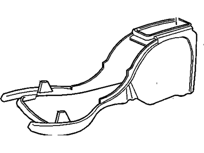 Oldsmobile 15027184 COMPARTMENT,FRONT FLOOR CONSOLE(INCLUDES 11-14,16-18,20,22)(GRAPHITE)