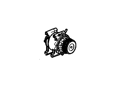 Buick 25825338 COMPRESSOR,A/C(INCLUDES 2)(WILL REPLACE BOTH 3 WIRE CONNECT OR 2 WIRE W/3 CAVITY CONNECT)(W/O THERMOSTAT PROT SWI & W/3 PINION COMPENSATOR TO ENGINE HARNESS CONNECT)(2ND DESIGN 25825340))