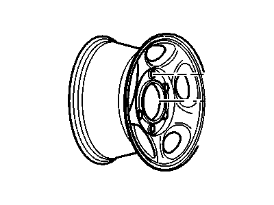 Chevy 9595394 WHEEL,16X6.5(CODE HIGH ALTITUDE COMPENSATER)(STEEL)