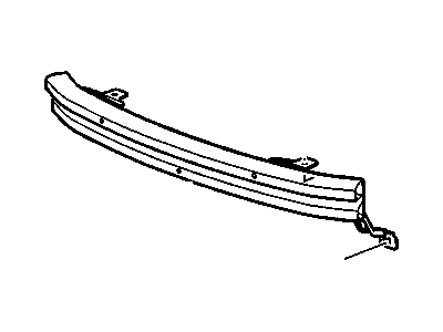 Chevy 15854109 BAR,FRONT BUMPER IMP(BUILT PRIOR TO 09/17/07)(FOR 2ND DESIGN SEE 25947497)