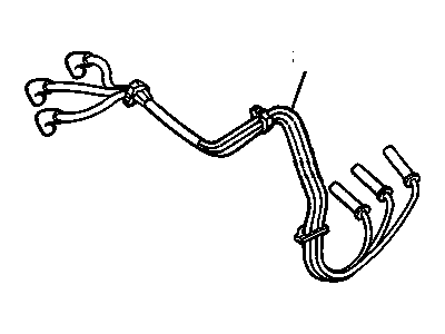 Oldsmobile 12192467 WIRE,SPARK PLUG #6 CYL(38" STYLE DD-L,7MM DIAMETER LEAD)(*KIT1)