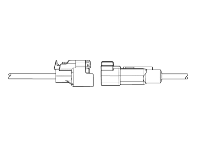 GMC 13587299 CONNECTOR KIT,ENGINE WIRING HARNESS(FUEL RAIL PRESSURE SENSOR)(BLACK)(4-WAY FEMALE)(W/LEADS)(SIDE ELECTRIC CODE: B47B)