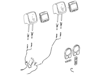 GMC 23139995 DISPLAY,FRONT SEAT HEAD RESTRAINT(INCLUDES 2-17)(TITANIUM)(INSTALL 2.00)(5.6 KGS)