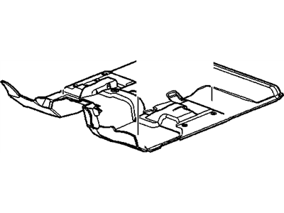 GM 25896635 Carpet Assembly, Front Floor Panel *Ebony