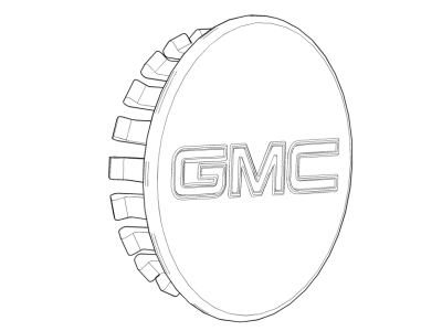 GMC 84388508 CAP PKG,WHEEL TRIM(INCLUDES 1)(BLACK)(INSTALL 0.10)(0.023 KG)