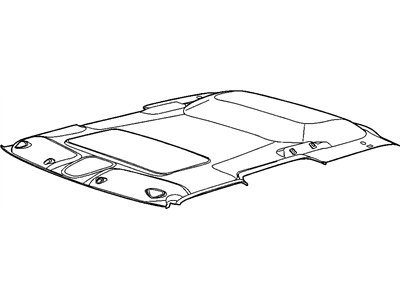 GMC 19329714 PANEL,HEADLINING TRIM(INCLUDES 2,9,10,12)(SHALE)(REQUIRES HARNESS 15143650)