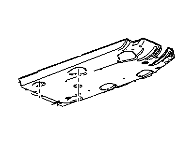 Cadillac 23134421 DEFLECTOR,UNDERBODY FRONT AIR(INCLUDES 2,8)