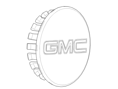 GMC 84388427 CAP PKG,WHEEL TRIM(INCLUDES 1)(INSTALL 0.10)(0.0349 KG)(BRIGHT BACKGROUND)(5.858)