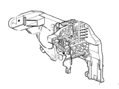 Cadillac 22986862 PEDAL,BRAKE & ACCELERATOR(W/BRACKET)(INCLUDES PEDAL)(INCLUDES 7,10,13,15-17,19)(4.634)(BRAKE PEDAL ARM NOT SERVICED SEPARATELY)