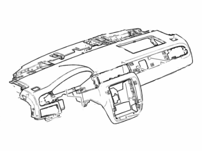 GMC 19331333 PANEL,INSTRUMENT PANEL UPPER TRIM(INCLUDES 3,48,50)(TITANIUM)