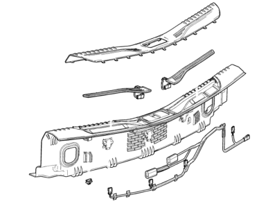 Cadillac 23506072 PLATE PKG,SIDE DOOR SILL TRIM(INCLUDES 2-6)(INSTALL 0.50)(2.3 KGS)(REAR COMPENSATOR SILL PKG)