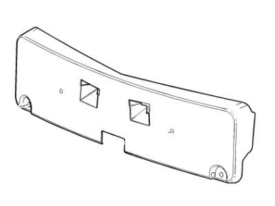 Cadillac 23254213 BRACKET,FRONT LICENSE PLATE