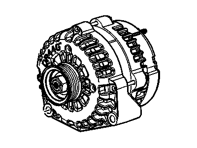 Chevy 20989650 GENERATOR,(USE TOGETHER WITH 98072072 PULLEY FOR BELT LINE-UP)