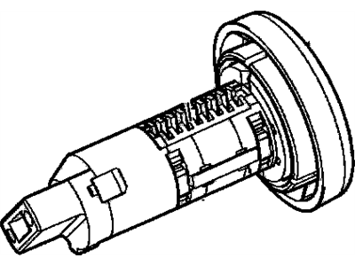 Chevy 15860312 CYLINDER,IGNITION LOCK(UNCODED)(INCLUDES 1,3)(W/O WINGED BEZEL)(LARGE HEADED KEYS)(BRANDED)(FOR VEHICLES WITH LARGE HEAD KEYS HAVING FLAT GROOVE KEY BLADE RESEMBLING TWO OFFSET RECTANGLES & NO WINGS ON IGNITION CYLINDER BEZEL)