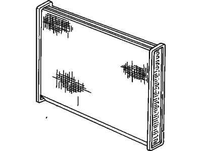 Oldsmobile 52477616 CORE,RADIATOR(CORE SIZE 17 3/16IN X 30 1/2IN X 7/8IN, SRC-K9-86)(PART OF 1)