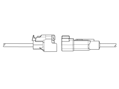 Cadillac 15127038 CONNECTOR KIT,BODY WIRING HARNESS(PARKING ASSIST CONTROL MODULE X3)(BLUE)(14-WAY FEMALE)(W/O LEADS)(14.865)(SIDE ELECTRIC CODE: K182)